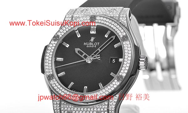(HUBLOT)ウブロ ランドコピー クラシック フュージョン ジルコニウム パヴェ 542.ZX.1170.RX.1704
