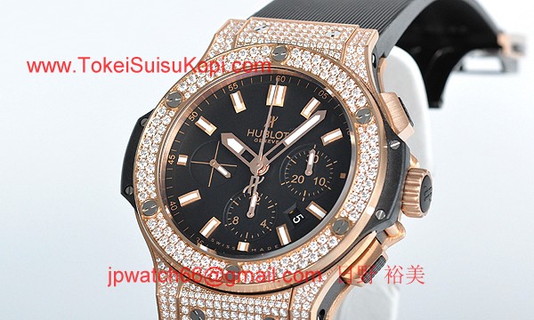 (HUBLOT)ウブロ コピー時計 ビッグバン エボリューション ゴールドダイヤモンド 301.PX.1180.RX.17