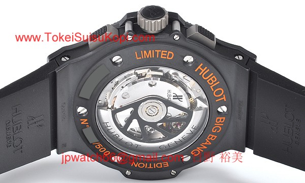 (HUBLOT)ウブロ コピー時計 ビッグバン アエロバン オールブラックオレンジ 310.CI.1190.RX.ABO10