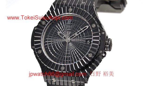 (HUBLOT)ウブロ 時計 コピー ビッグバン ブラックキャビア ブラックセラミック 346.CX.1800.RX