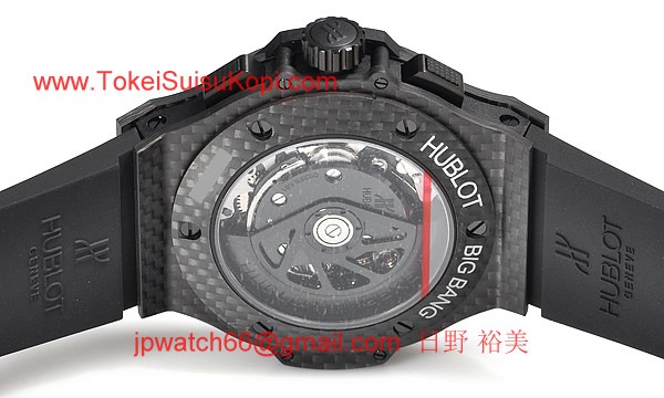 (HUBLOT)ウブロ 時計 コピー ビッグバン オールブラック カーボン 301.QX.1740.RX