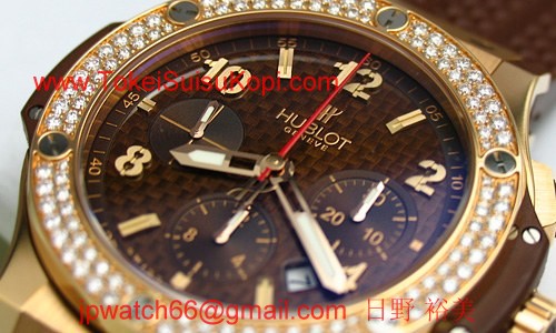 ウブロ 時計 コピー ビッグバン カプチーノゴールドダイヤモンド301.PC.1007.RX.114