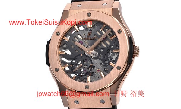 ウブロ 時計 コピー クラシックフュージョン クラシコ ウルトラシン スケルトンキングゴールド 545.OX.0180.LR