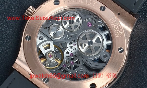 ウブロ 時計 コピー クラシックフュージョン クラシコ ウルトラシン スケルトンキングゴールド 545.OX.0180.LR