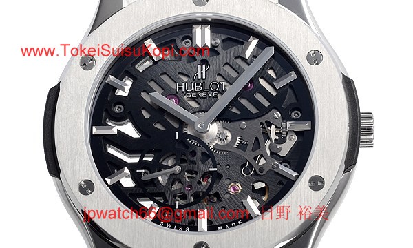 ウブロ 時計 コピー クラシックフュージョン クラシコ ウルトラシン スケルトン チタニウム 515.NX.0170.LR
