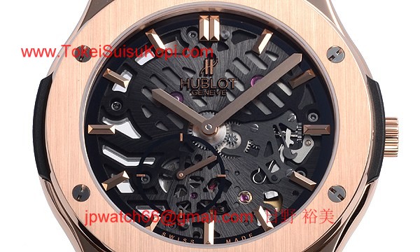 ウブロ 時計 コピー クラシックフュージョン クラシコ ウルトラシン スケルトン キングゴールド 515.OX.0180.LR