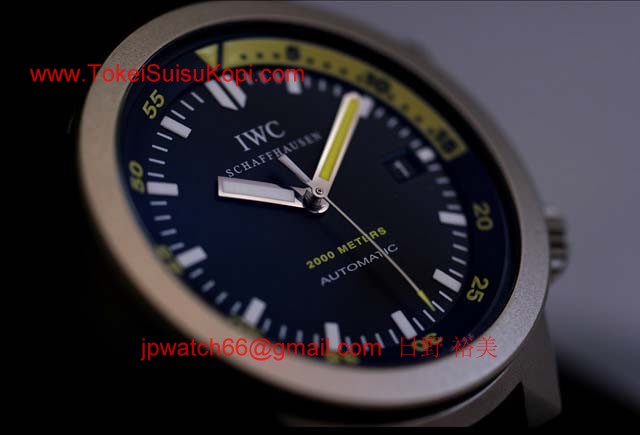 IWC 時計コピー アクアタイマー チタン オートマティック 黒 IW353804