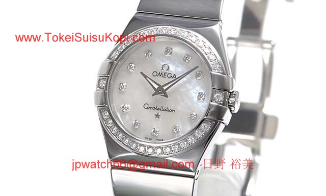 オメガ 時計コピー ブランドコピーコンステレーション ポリッシュクォーツ 123.15.27.60.55.003
