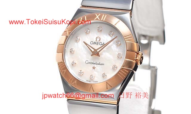 オメガ 時計コピー ブランドコピーコンステレーション ポリッシュクォーツ 123.20.27.60.55.003