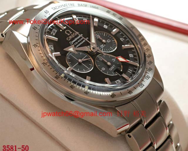 ブランド オメガ 腕時計コピー通販 スピードマスター コーアクシャルGMT 3581-50