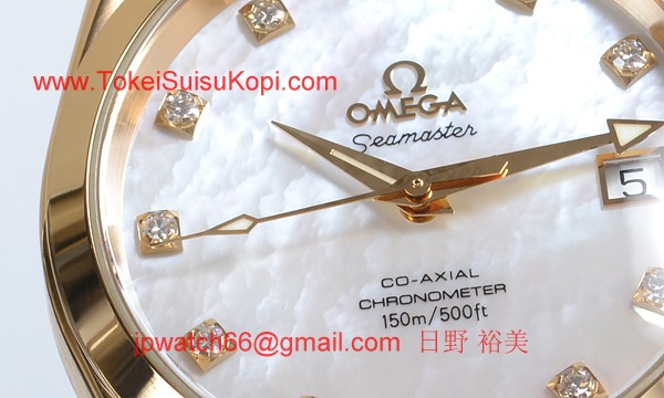ブランド時計オメガ 人気 シーマスター コーアクシャル アクアテラ クロノメーター 2104-75