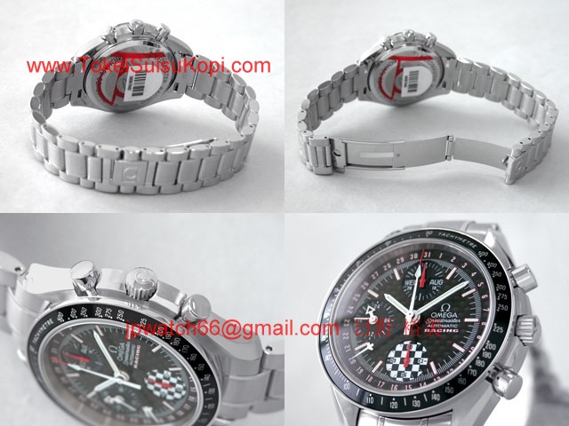 OMEGAオメガ コピー スピードマスター ダイヤベゼル ホワイトシェル/ブルーアラビア 3515.71