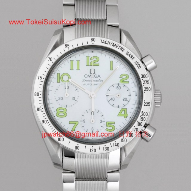 OMEGAオメガ コピー スピードマスター ホワイトシェル/グリーンアラビア 3534.72