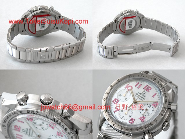 OMEGAオメガ コピー スピードマスター ホワイトシェル/ピンクアラビア 3534.74