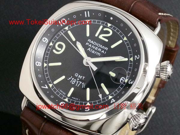 パネライ(PANERAI) スーパーコピー時計 ラジオミール GMTアラーム PAM00098