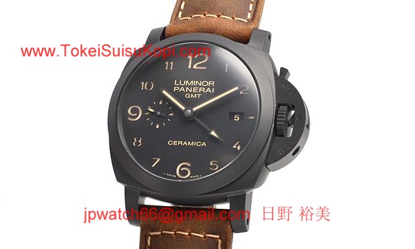 パネライ(PANERAI) ルミノールスーパー時計コピー1950 3デイズ GMT オートマチック チェラミカ PAM00441