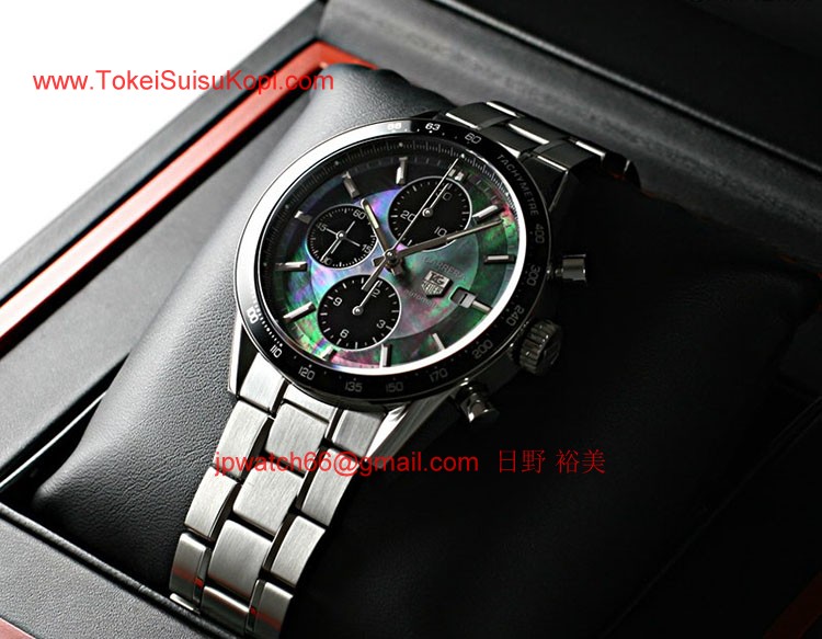 ブランド タグ·ホイヤー時計コピー カレラクロノ ブラックパール CV201K.BA0794