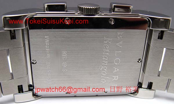 ブルガリ時計コピー Bvlgari 腕時計激安 レッタンゴロクロノ 新品メンズ RTC49WSSD