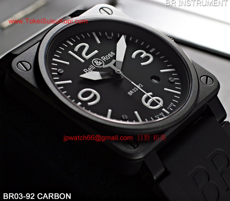 ベル&ロス 時計コピー Bell&Ross 偽物 アヴィエーション カーボン BR03-92