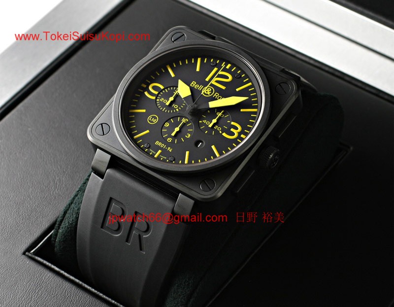 ベル&ロス 時計コピー Bell&Ross 偽物 イエロー BR01-94 