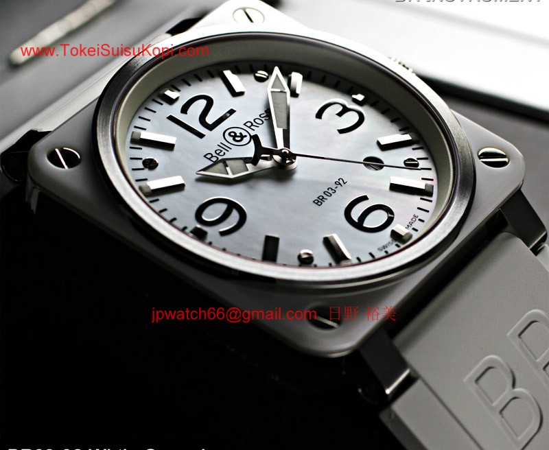 ベル&ロス 時計コピー Bell&Ross 偽物 ホワイトセラミック BR03-92