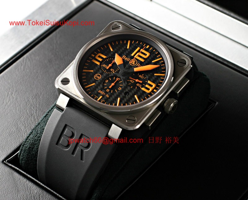 (Bell&Ross)ベル&ロス 偽物時計 チタニウムオレンジ BR01-94