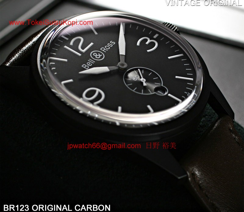 (Bell&Ross)ベル＆ロス 偽物時計 ビンテージ オリジナルカーボン BRベル&ロス 時計コピー Bell&Ross 偽物 ビンテージ オリジナルカーボン BR123