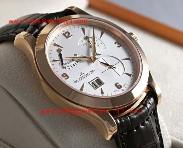 ジャガールクルト高級時計 マスターエイトデイズ ピンクゴールド Q1602420