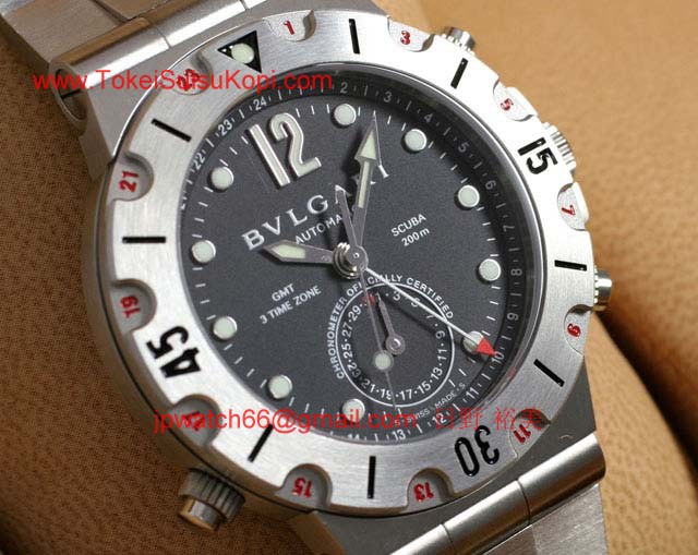 ブランド ブルガリBvlgari 時計コピー ディアゴノ スクーバ SD38SSDGMT