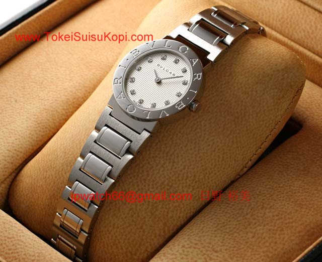 ブランド ブルガリBvlgari 時計コピー レディース ホワイトダイヤル/12ダイヤインデックス BB26WSS/12N