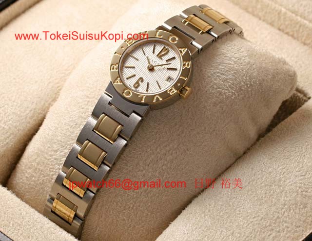 BVLGARIブルガリ時計 スーパーコピー レディース コンビ ホワイトダイヤル BB23WSGD/N