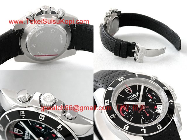 チュードル Tudor腕時計コピー グランツアーブラック革 ブラック 20350N 