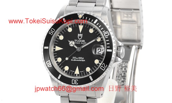 チュードル時計コピー プリンスデイト サブマリーナ 自動巻き ブラック 75190