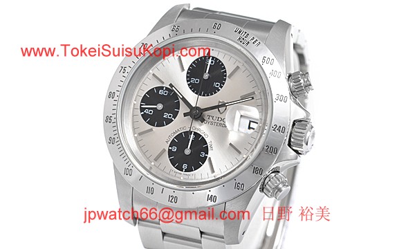 チュードル時計コピー クロノチック 自動巻き シルバー79380