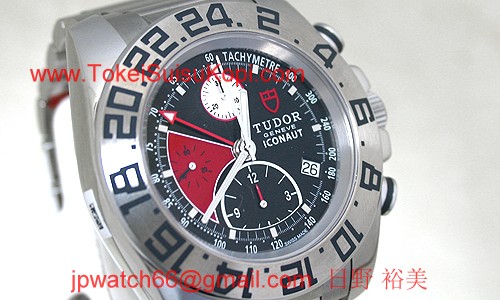 チュードル時計コピー アイコノート 自動巻き ブラック／レッド 20400