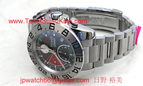 チュードル時計コピー アイコノート 自動巻き ブラック／レッド 20400