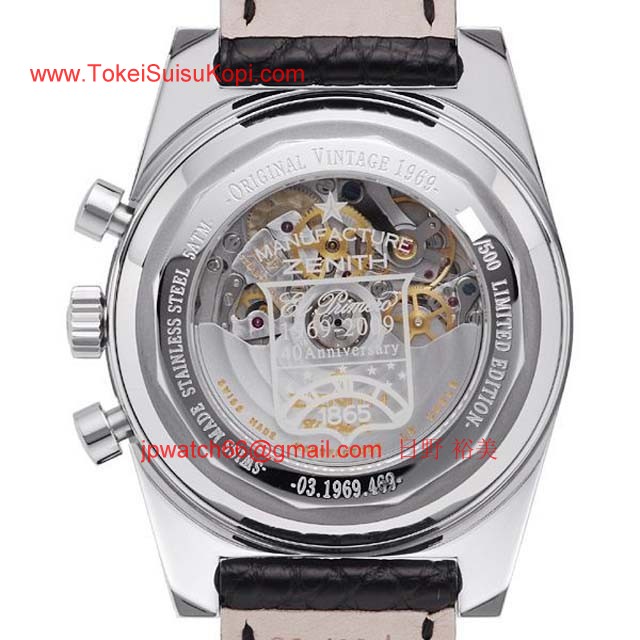 Zenithゼニス時計コピー 偽物時計 ニュービンテージ 1969 オリジナル03.1969.469/01.C490