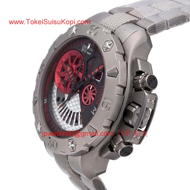 ゼニス 腕時計コピー人気時計 デファイ エクストリーム オープン ステルス 96.0527.4021/22.M529