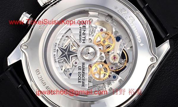 人気ゼニス腕時計コピー エルプリメロ クロノマスターオープン ムーン＆サンフェイズ03.2160.4047/21.C714