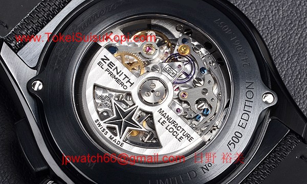 人気ゼニス腕時計コピー エルプリメロ ストラトス フライバッククロノ アラン テボー 世界限定５００本24.2061.4057/67.C707