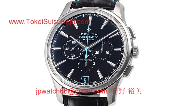 人気ゼニス腕時計コピー キャプテン 36000VPH BLUE PRIMERO 世界限定５００本03.2119.400/22.C720
